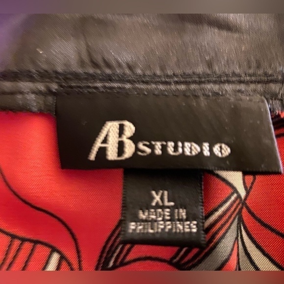 Ab studio women’s size extra-large silky top - Picture 4 of 8